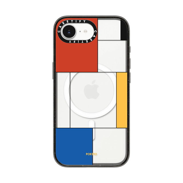 Poketo x CASETiFY iPhone 16e ケース Checkered,Geometric ブラック インパクトケース MagSafe対応 Mondrianesque by Poketo Back to School Poketo x CASETiFY iPhone 16e ケース Checkered,Geometric ブラック インパクトケース MagSafe対応 Mondrianesque by Poketo Back to School