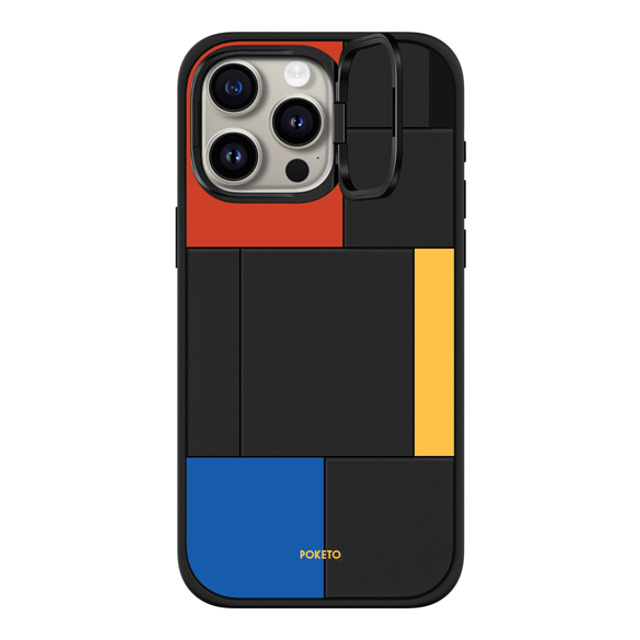 Poketo x CASETiFY iPhone 15 Pro Max Case Checkered,Geometric Matte Black インパクトリングスタンドケース MagSafe対応 Mondrianesque by Poketo Back to School Poketo x CASETiFY iPhone 15 Pro Max Case Checkered,Geometric Matte Black インパクトリングスタンドケース MagSafe対応 Mondrianesque by Poketo Back to School