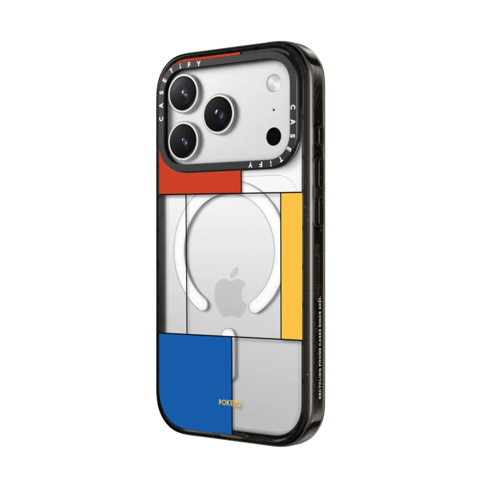 Impact iPhone 17 Pro Max Case MagSafe Compatible - Mondrianesque by Poketo