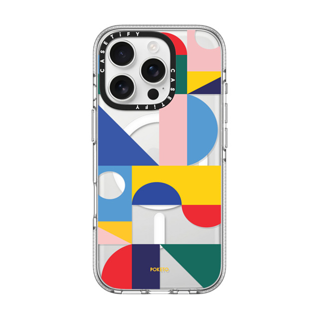 Poketo x CASETiFY iPhone 16 Pro Case Geometric,Abstract Clear Clear Case MagSafe Compatible PING PONG BY POKETO Father's Day Poketo x CASETiFY iPhone 16 Pro Case Geometric,Abstract Clear Clear Case MagSafe Compatible PING PONG BY POKETO Father's Day
