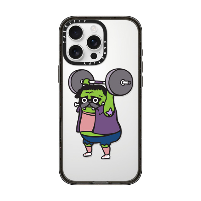 Huebucket x CASETiFY iPhone 16 Pro Max ケース Dog,Sport ブラック インパクトケース The snatch weightlifting Pug Frank Back to School Huebucket x CASETiFY iPhone 16 Pro Max ケース Dog,Sport ブラック インパクトケース The snatch weightlifting Pug Frank Back to School
