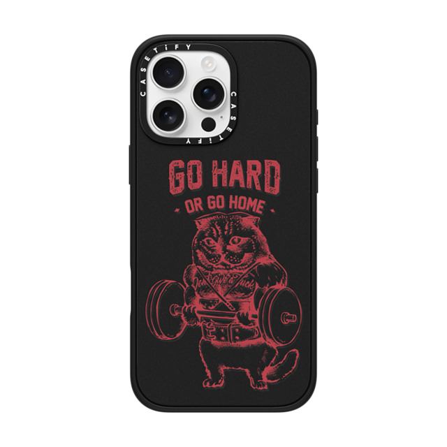 Huebucket x CASETiFY iPhone 16 Pro Max Case Cat,Animal Matte Black Impact Case MagSafe Compatible Go Hard or Go Home Scottish Fold Back to School Huebucket x CASETiFY iPhone 16 Pro Max Case Cat,Animal Matte Black Impact Case MagSafe Compatible Go Hard or Go Home Scottish Fold Back to School