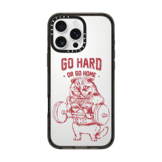 Huebucket x CASETiFY iPhone 16 Pro Max Case Cat,Animal Black インパクトケース Go Hard or Go Home Scottish Fold Back to School Huebucket x CASETiFY iPhone 16 Pro Max Case Cat,Animal Black インパクトケース Go Hard or Go Home Scottish Fold Back to School