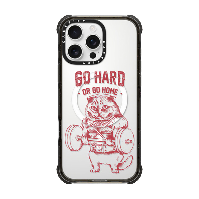 Huebucket x CASETiFY iPhone 16 Pro Max Case Cat,Animal Black ウルトラ インパクトケース MagSafe 対応 Go Hard or Go Home Scottish Fold Back to School Huebucket x CASETiFY iPhone 16 Pro Max Case Cat,Animal Black ウルトラ インパクトケース MagSafe 対応 Go Hard or Go Home Scottish Fold Back to School