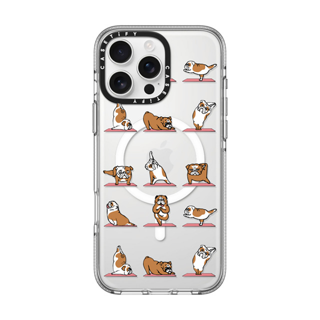 Huebucket x CASETiFY iPhone 16 Pro Max Case Dog,Yoga Clear Clear Case MagSafe Compatible English Bulldog Yoga 2 Father's Day Huebucket x CASETiFY iPhone 16 Pro Max Case Dog,Yoga Clear Clear Case MagSafe Compatible English Bulldog Yoga 2 Father's Day