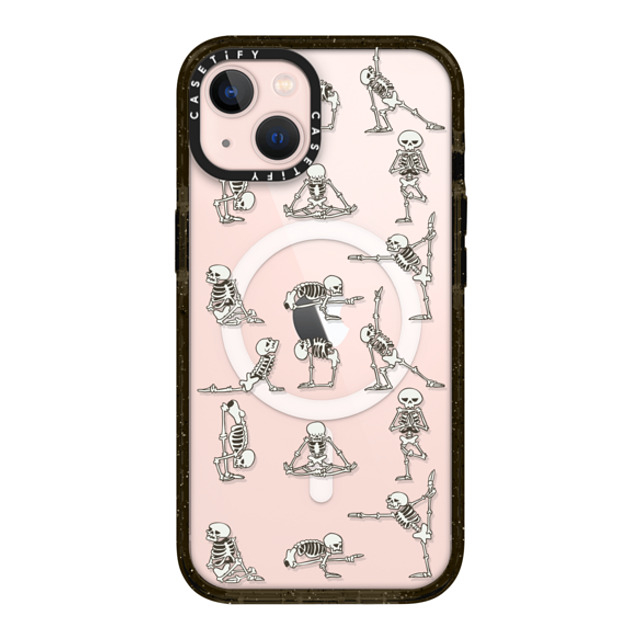 Huebucket x CASETiFY iPhone 13 ケース ブラック インパクトケース MagSafe対応 Skeleton Yoga