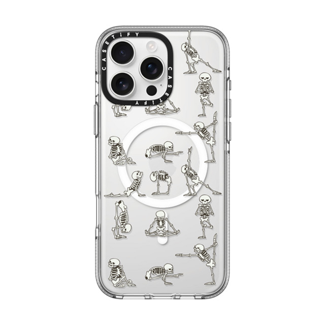 Huebucket x CASETiFY iPhone 16 Pro Max ケース クリア クリア ケース MagSafe対応 Skeleton Yoga