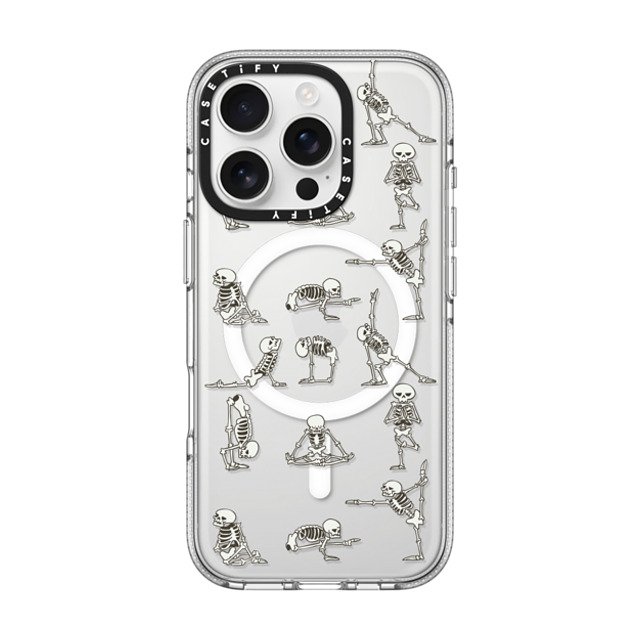 Huebucket x CASETiFY iPhone 16 Pro ケース クリア クリア ケース MagSafe対応 Skeleton Yoga