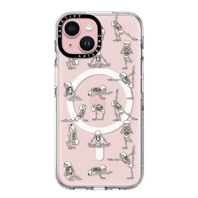 Huebucket x CASETiFY iPhone 15 ケース クリア クリア ケース MagSafe対応 Skeleton Yoga