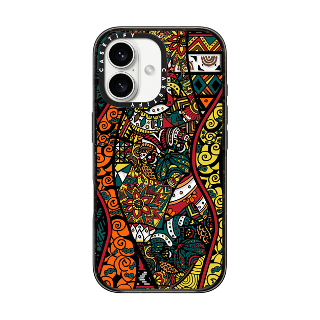 Huebucket x CASETiFY iPhone 16 ケース Dragon ブラック インパクトケース MagSafe対応 ETHNIC PUG Father's Day Huebucket x CASETiFY iPhone 16 ケース Dragon ブラック インパクトケース MagSafe対応 ETHNIC PUG Father's Day