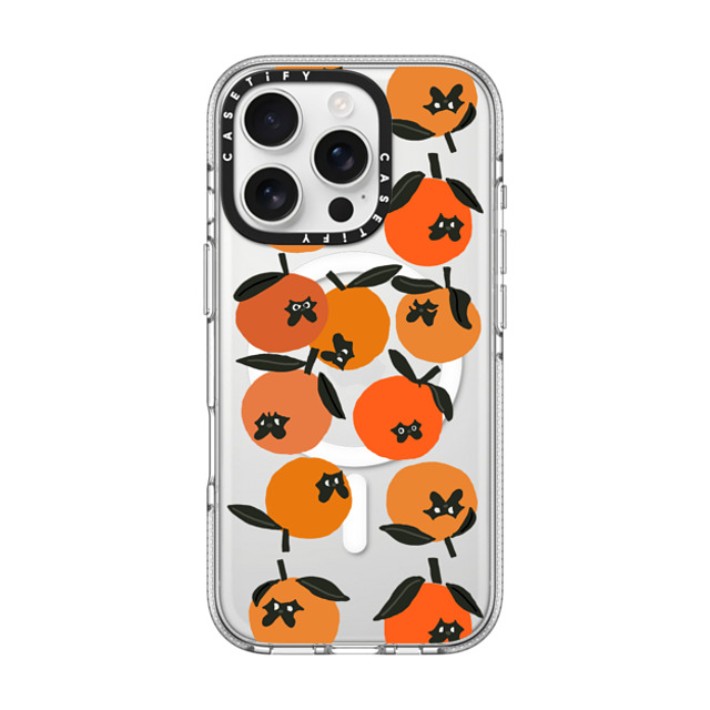 Huebucket x CASETiFY iPhone 16 Pro ケース クリア クリア ケース MagSafe対応 Oranges and Pugs Back to School Huebucket x CASETiFY iPhone 16 Pro ケース クリア クリア ケース MagSafe対応 Oranges and Pugs Back to School