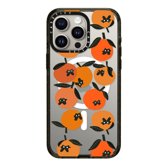 Huebucket x CASETiFY iPhone 15 Pro Max Case Black Impact Case MagSafe Compatible Oranges and Pugs Back to School Huebucket x CASETiFY iPhone 15 Pro Max Case Black Impact Case MagSafe Compatible Oranges and Pugs Back to School