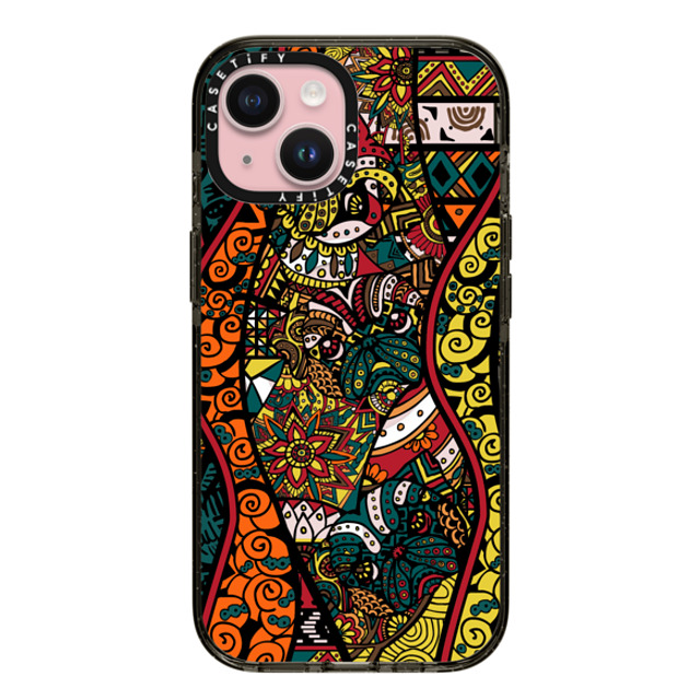 Huebucket x CASETiFY iPhone 15 ケース Dragon ブラック インパクトケース MagSafe対応 ETHNIC PUG Father's Day Huebucket x CASETiFY iPhone 15 ケース Dragon ブラック インパクトケース MagSafe対応 ETHNIC PUG Father's Day