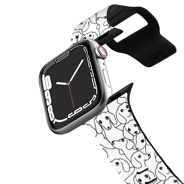 Huebucket x CASETiFY Apple Watch Band Series 7-9 (45mm) Dog,Cartoon Black インパクト バンド OH DACHSHUND Back to School Huebucket x CASETiFY Apple Watch Band Series 7-9 (45mm) Dog,Cartoon Black インパクト バンド OH DACHSHUND Back to School