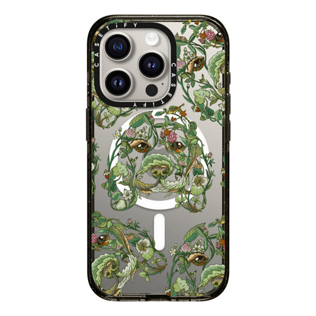 Huebucket x CASETiFY iPhone 15 Pro ケース ブラック インパクトケース MagSafe対応 Botanical Beagle Father's Day Huebucket x CASETiFY iPhone 15 Pro ケース ブラック インパクトケース MagSafe対応 Botanical Beagle Father's Day