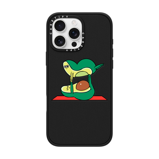 Huebucket x CASETiFY iPhone 16 Pro Max Case マットブラック インパクトケース MagSafe対応 Acroyoga Avocado Mother's Day Huebucket x CASETiFY iPhone 16 Pro Max Case マットブラック インパクトケース MagSafe対応 Acroyoga Avocado Mother's Day