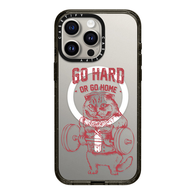Huebucket x CASETiFY iPhone 15 Pro Max Case Cat,Animal Black Impact Case MagSafe Compatible Go Hard or Go Home Scottish Fold Back to School Huebucket x CASETiFY iPhone 15 Pro Max Case Cat,Animal Black Impact Case MagSafe Compatible Go Hard or Go Home Scottish Fold Back to School