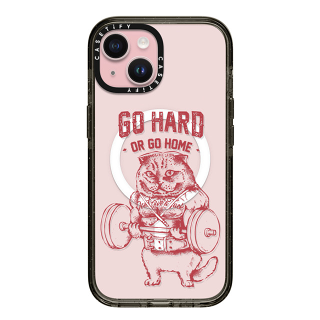 Huebucket x CASETiFY iPhone 15 Case Cat,Animal Black Impact Case MagSafe Compatible Go Hard or Go Home Scottish Fold Back to School Huebucket x CASETiFY iPhone 15 Case Cat,Animal Black Impact Case MagSafe Compatible Go Hard or Go Home Scottish Fold Back to School