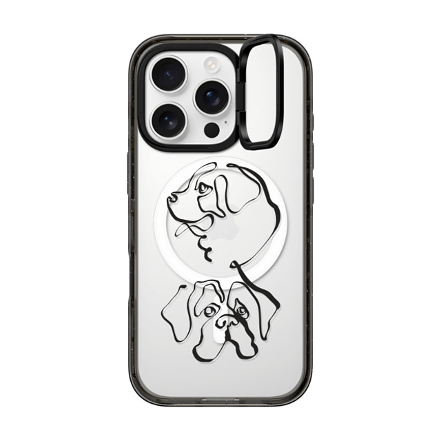 Huebucket x CASETiFY iPhone 16 Pro Case Dog,Animal Black インパクトリングスタンドケース MagSafe対応 Abstract line St. Bernard Mother's Day Huebucket x CASETiFY iPhone 16 Pro Case Dog,Animal Black インパクトリングスタンドケース MagSafe対応 Abstract line St. Bernard Mother's Day