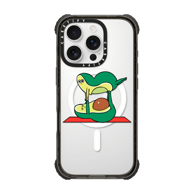 Huebucket x CASETiFY iPhone 16 Pro Case ブラック ウルトラ インパクトケース MagSafe 対応 Acroyoga Avocado Mother's Day Huebucket x CASETiFY iPhone 16 Pro Case ブラック ウルトラ インパクトケース MagSafe 対応 Acroyoga Avocado Mother's Day