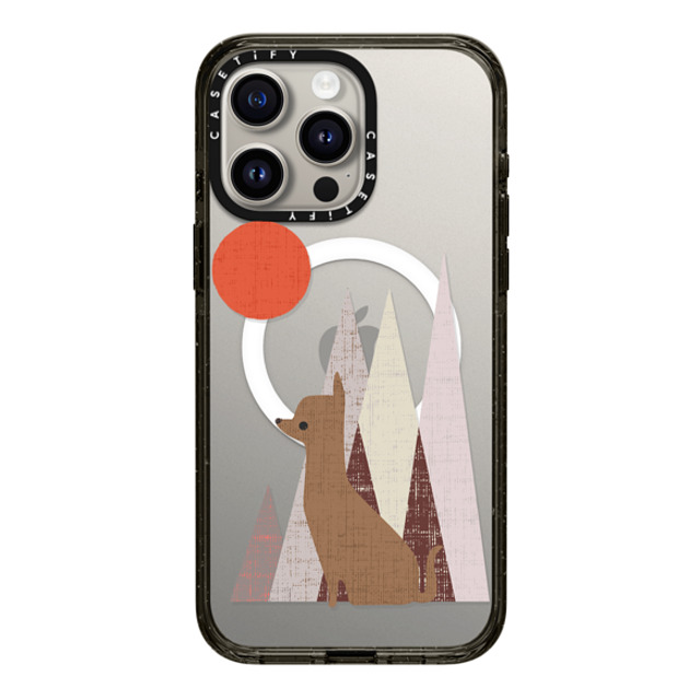 Huebucket x CASETiFY iPhone 15 Pro Max ケース ブラック インパクトケース MagSafe対応 Waiting for you Chihuahua Back to School Huebucket x CASETiFY iPhone 15 Pro Max ケース ブラック インパクトケース MagSafe対応 Waiting for you Chihuahua Back to School