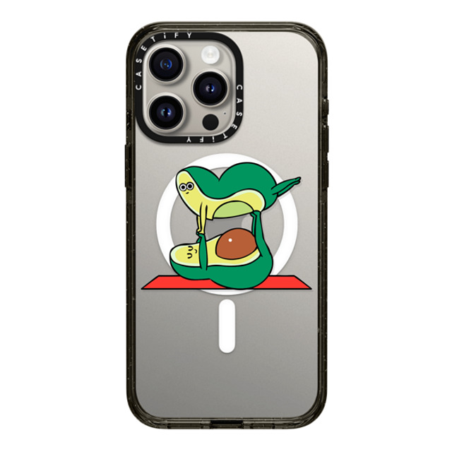 Huebucket x CASETiFY iPhone 15 Pro Max Case ブラック インパクトケース MagSafe対応 Acroyoga Avocado Mother's Day Huebucket x CASETiFY iPhone 15 Pro Max Case ブラック インパクトケース MagSafe対応 Acroyoga Avocado Mother's Day