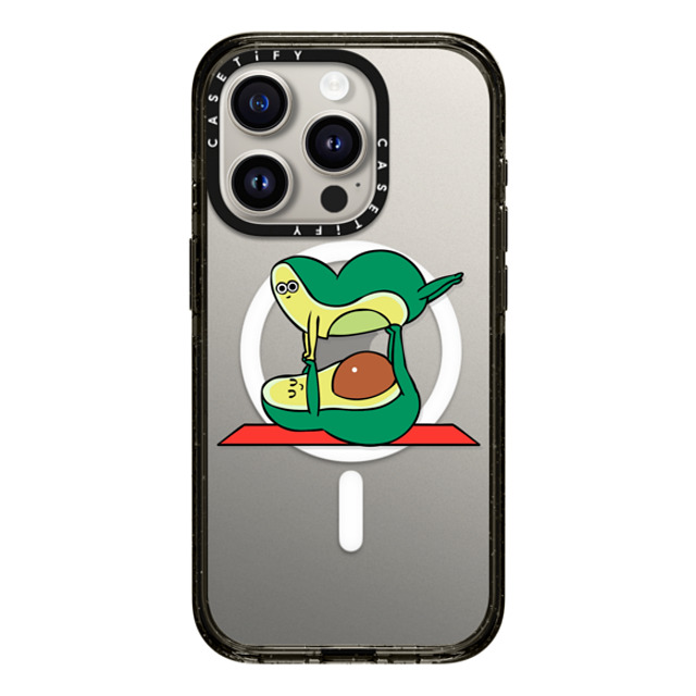 Huebucket x CASETiFY iPhone 15 Pro Case ブラック インパクトケース MagSafe対応 Acroyoga Avocado Mother's Day Huebucket x CASETiFY iPhone 15 Pro Case ブラック インパクトケース MagSafe対応 Acroyoga Avocado Mother's Day