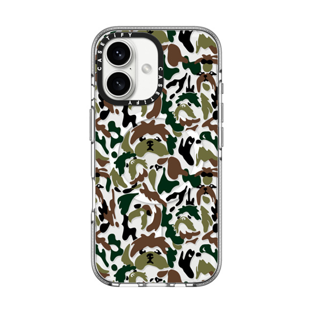 Huebucket x CASETiFY iPhone 16 ケース クリア クリア ケース MagSafe対応 Shih Tzu Camouflage Father's Day Huebucket x CASETiFY iPhone 16 ケース クリア クリア ケース MagSafe対応 Shih Tzu Camouflage Father's Day