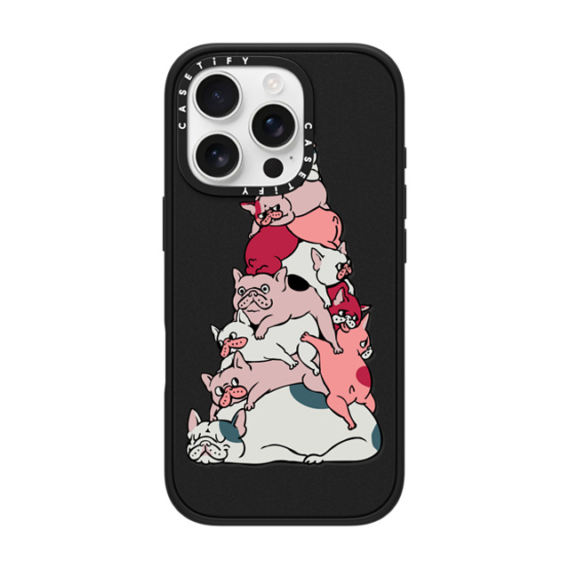 Huebucket x CASETiFY iPhone 16 Pro ケース マットブラック インパクトケース MagSafe対応 Christmas Tree French Bulldog Father's Day Huebucket x CASETiFY iPhone 16 Pro ケース マットブラック インパクトケース MagSafe対応 Christmas Tree French Bulldog Father's Day