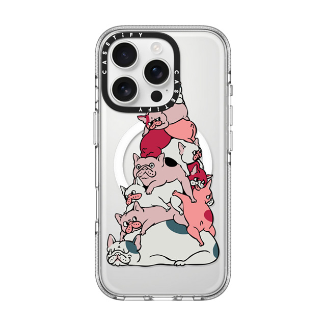 Huebucket x CASETiFY iPhone 16 Pro ケース クリア クリア ケース MagSafe対応 Christmas Tree French Bulldog Father's Day Huebucket x CASETiFY iPhone 16 Pro ケース クリア クリア ケース MagSafe対応 Christmas Tree French Bulldog Father's Day