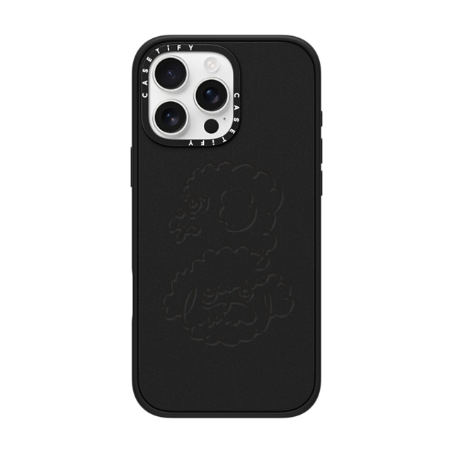 Huebucket x CASETiFY iPhone 16 Pro Max Case Dog,Animal Matte Black Impact Case MagSafe Compatible Abstract line Poodle Father's Day Huebucket x CASETiFY iPhone 16 Pro Max Case Dog,Animal Matte Black Impact Case MagSafe Compatible Abstract line Poodle Father's Day