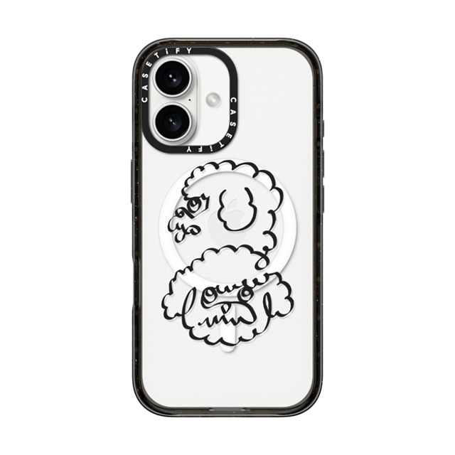 Huebucket x CASETiFY iPhone 16 Case Dog,Animal Black Impact Case MagSafe Compatible Abstract line Poodle Father's Day Huebucket x CASETiFY iPhone 16 Case Dog,Animal Black Impact Case MagSafe Compatible Abstract line Poodle Father's Day
