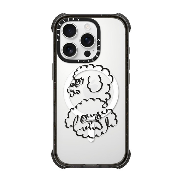 Huebucket x CASETiFY iPhone 16 Pro Case Dog,Animal Black ウルトラ インパクトケース MagSafe 対応 Abstract line Poodle Father's Day Huebucket x CASETiFY iPhone 16 Pro Case Dog,Animal Black ウルトラ インパクトケース MagSafe 対応 Abstract line Poodle Father's Day
