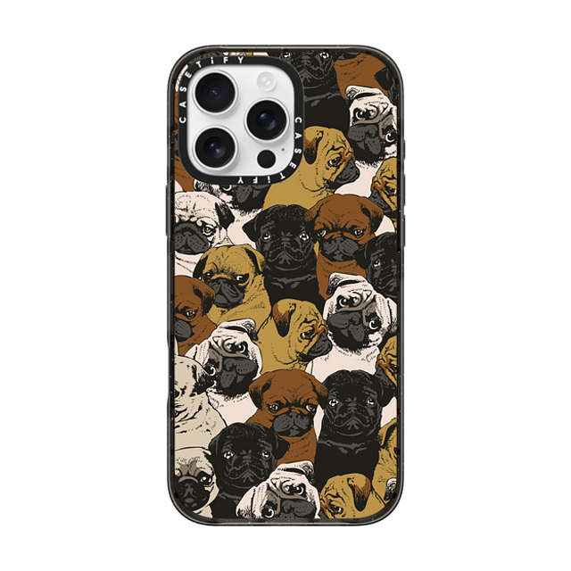 Huebucket x CASETiFY iPhone 16 Pro Max ケース ブラック インパクトケース MagSafe対応 Social Pugz Father's Day Huebucket x CASETiFY iPhone 16 Pro Max ケース ブラック インパクトケース MagSafe対応 Social Pugz Father's Day
