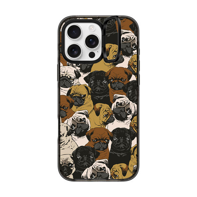 Huebucket x CASETiFY iPhone 16 Pro Max ケース ブラック インパクトリングスタンドケース MagSafe対応 Social Pugz Father's Day Huebucket x CASETiFY iPhone 16 Pro Max ケース ブラック インパクトリングスタンドケース MagSafe対応 Social Pugz Father's Day