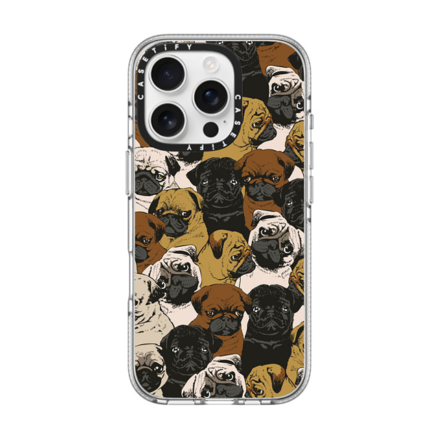 Huebucket x CASETiFY iPhone 16 Pro ケース クリア クリア ケース MagSafe対応 Social Pugz Father's Day Huebucket x CASETiFY iPhone 16 Pro ケース クリア クリア ケース MagSafe対応 Social Pugz Father's Day