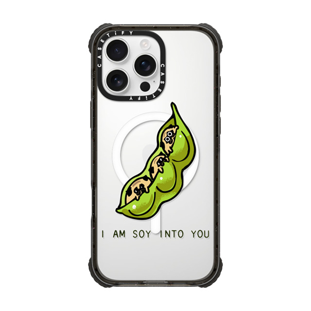 Huebucket x CASETiFY iPhone 16 Pro Max ケース ブラック ウルトラ インパクトケース MagSafe 対応 I am soy into you Father's Day Huebucket x CASETiFY iPhone 16 Pro Max ケース ブラック ウルトラ インパクトケース MagSafe 対応 I am soy into you Father's Day