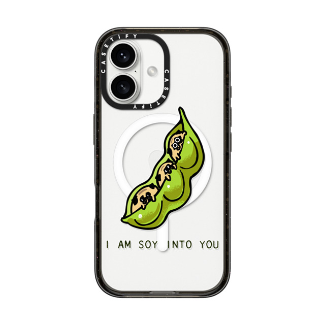 Huebucket x CASETiFY iPhone 16 ケース ブラック インパクトケース MagSafe対応 I am soy into you Father's Day Huebucket x CASETiFY iPhone 16 ケース ブラック インパクトケース MagSafe対応 I am soy into you Father's Day