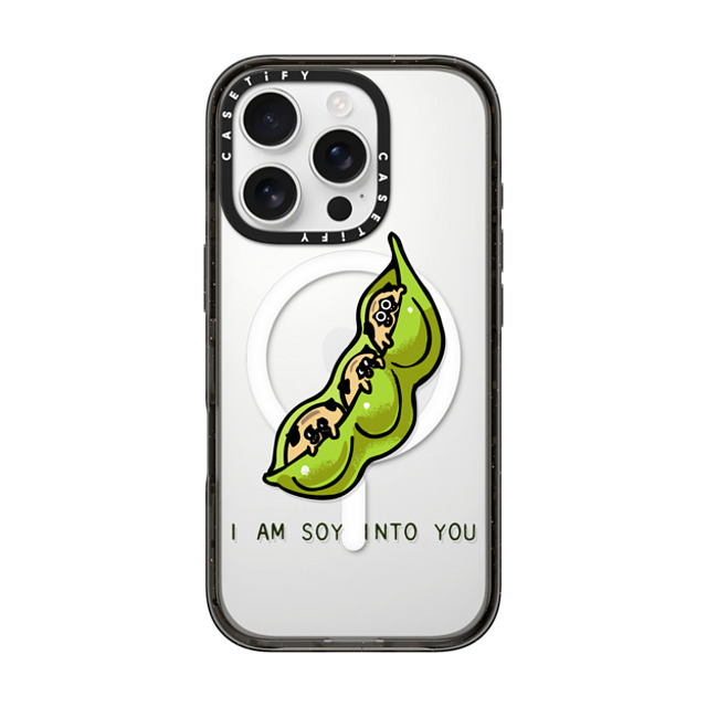 Huebucket x CASETiFY iPhone 16 Pro ケース ブラック インパクトケース MagSafe対応 I am soy into you Father's Day Huebucket x CASETiFY iPhone 16 Pro ケース ブラック インパクトケース MagSafe対応 I am soy into you Father's Day