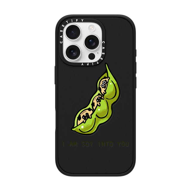 Huebucket x CASETiFY iPhone 16 Pro ケース マットブラック インパクトケース MagSafe対応 I am soy into you Father's Day Huebucket x CASETiFY iPhone 16 Pro ケース マットブラック インパクトケース MagSafe対応 I am soy into you Father's Day