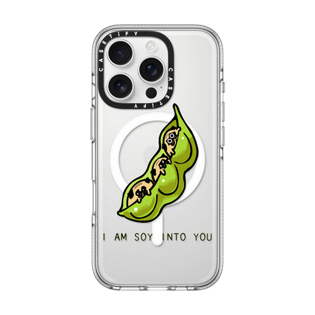 Huebucket x CASETiFY iPhone 16 Pro ケース クリア クリア ケース MagSafe対応 I am soy into you Father's Day Huebucket x CASETiFY iPhone 16 Pro ケース クリア クリア ケース MagSafe対応 I am soy into you Father's Day