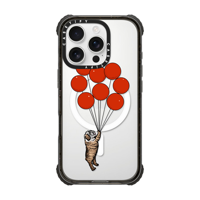 Huebucket x CASETiFY iPhone 16 Pro Case Black ウルトラ インパクトケース MagSafe 対応 I Believe I Can Fly English Bulldog Huebucket x CASETiFY iPhone 16 Pro Case Black ウルトラ インパクトケース MagSafe 対応 I Believe I Can Fly English Bulldog