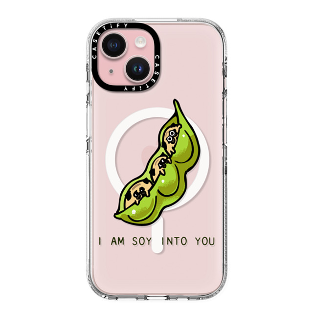 Huebucket x CASETiFY iPhone 15 Case クリア クリア ケース MagSafe対応 I am soy into you Father's Day Huebucket x CASETiFY iPhone 15 Case クリア クリア ケース MagSafe対応 I am soy into you Father's Day