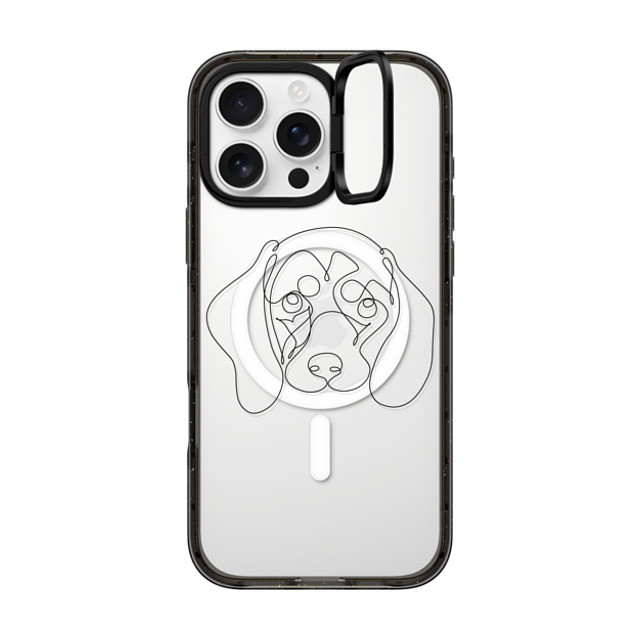 Huebucket x CASETiFY iPhone 16 Pro Max ケース ブラック インパクトリングスタンドケース MagSafe対応 ONE LINE DACHSHUND Back to School Huebucket x CASETiFY iPhone 16 Pro Max ケース ブラック インパクトリングスタンドケース MagSafe対応 ONE LINE DACHSHUND Back to School