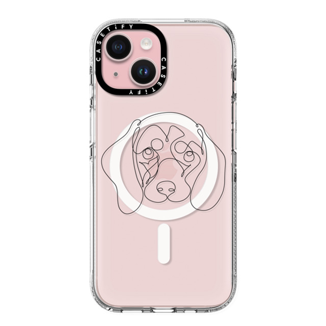 Huebucket x CASETiFY iPhone 15 ケース クリア クリア ケース MagSafe対応 ONE LINE DACHSHUND Mother's Day Huebucket x CASETiFY iPhone 15 ケース クリア クリア ケース MagSafe対応 ONE LINE DACHSHUND Mother's Day
