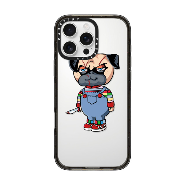 Huebucket x CASETiFY iPhone 16 Pro Max ケース ブラック インパクトケース Pug Good Boy Back to School Huebucket x CASETiFY iPhone 16 Pro Max ケース ブラック インパクトケース Pug Good Boy Back to School