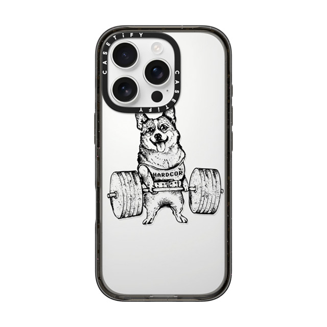 Huebucket x CASETiFY iPhone 16 Pro Case Black Impact Case Corgi Lift Mother's Day Huebucket x CASETiFY iPhone 16 Pro Case Black Impact Case Corgi Lift Mother's Day