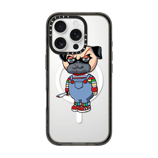 Huebucket x CASETiFY iPhone 16 Pro ケース ブラック インパクトケース MagSafe対応 Pug Good Boy Back to School Huebucket x CASETiFY iPhone 16 Pro ケース ブラック インパクトケース MagSafe対応 Pug Good Boy Back to School