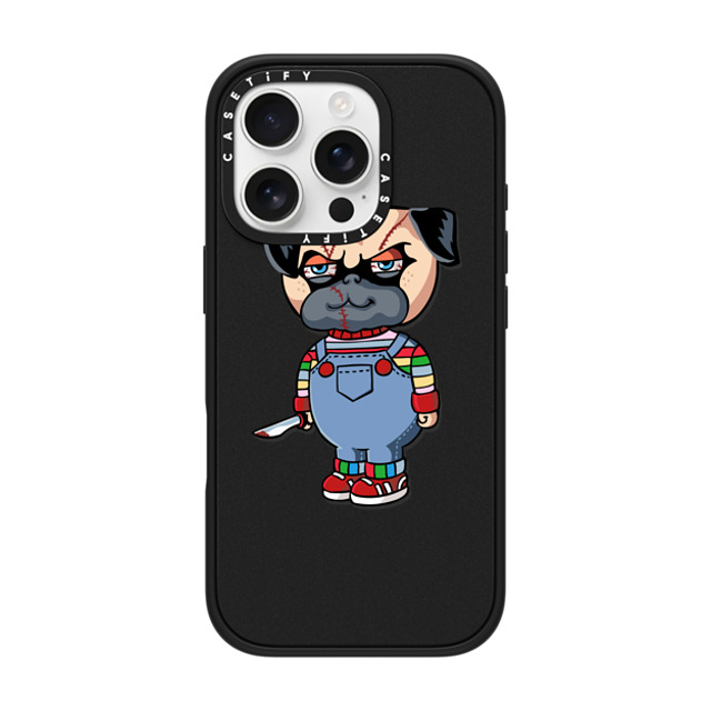 Huebucket x CASETiFY iPhone 16 Pro ケース マットブラック インパクトケース MagSafe対応 Pug Good Boy Back to School Huebucket x CASETiFY iPhone 16 Pro ケース マットブラック インパクトケース MagSafe対応 Pug Good Boy Back to School