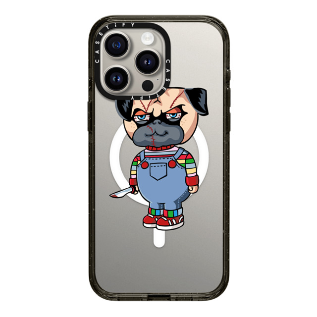Huebucket x CASETiFY iPhone 15 Pro Max Case Black Impact Case MagSafe Compatible Pug Good Boy Back to School Huebucket x CASETiFY iPhone 15 Pro Max Case Black Impact Case MagSafe Compatible Pug Good Boy Back to School